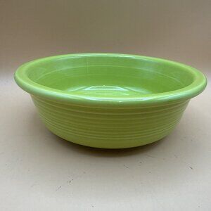 Fiesta Fiestaware Green Rimmed Coupe Soup Cereal Bowl 7 1/2"